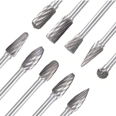 Eyech burr used for jewelry engraving with clean lines