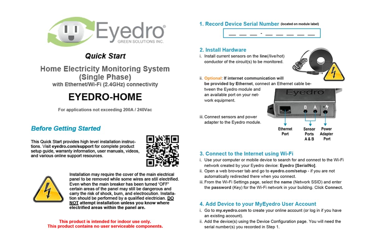 Eyedro net meter plugin setup guiding data separation