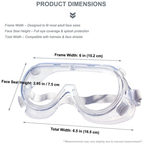 EYEGLASSTOR dust-proof safety goggles protect eyes during projects.
