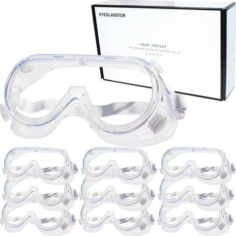 EYEGLASSTOR protective goggles with wide vision for precise work.