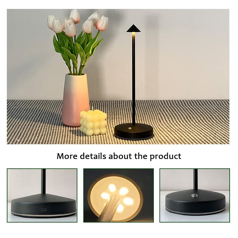 eypid 2-pack cordless lamps touch switch for easy dimming.