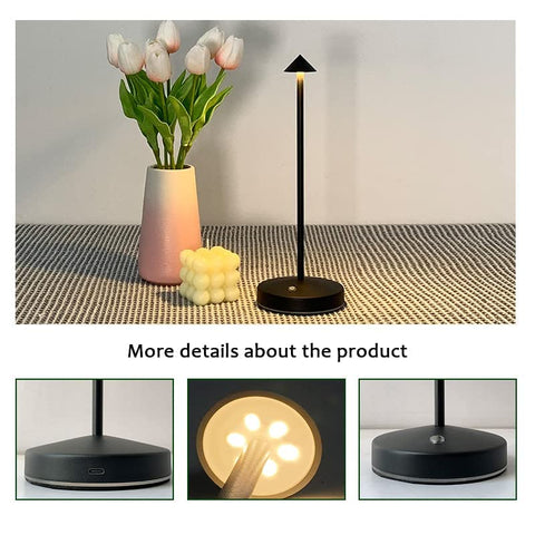 eypid 2-pack cordless lamps touch switch for easy dimming.