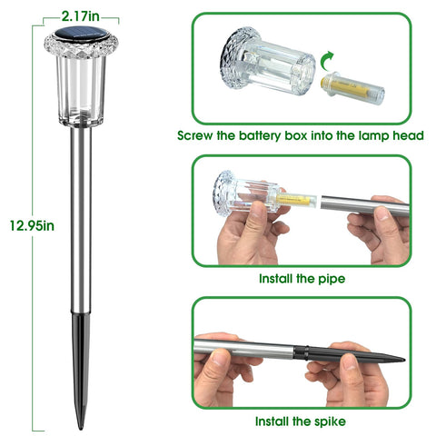Eyrosa durable ABS plastic stakes resist cracking for long-lasting outdoor use.