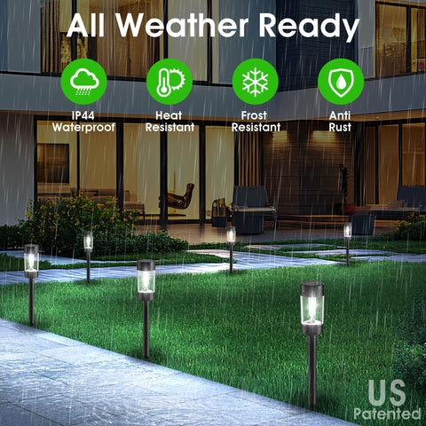 Eyrosa weatherproof ABS pole light withstands harsh outdoor conditions.