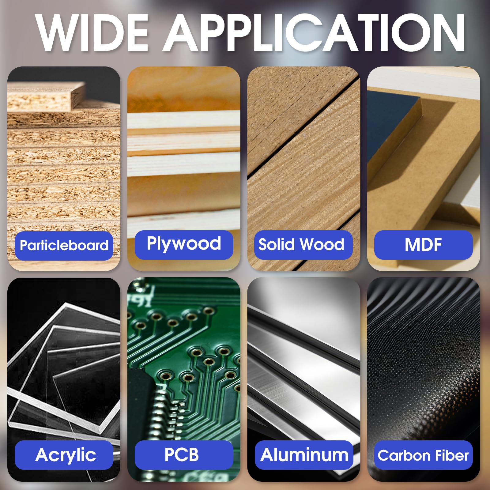 Eyryfui versatile bits for V-groove engraving, mortise, and lettering tasks