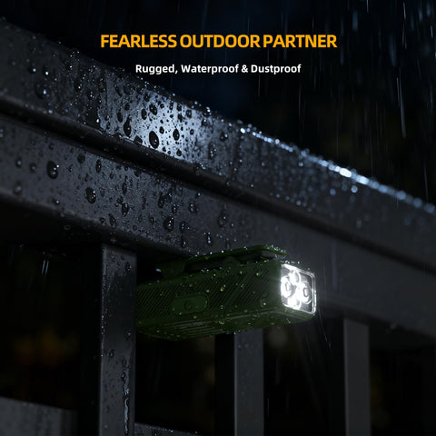 Eyshwu EDC durable body withstands rain and drops for outdoor use.