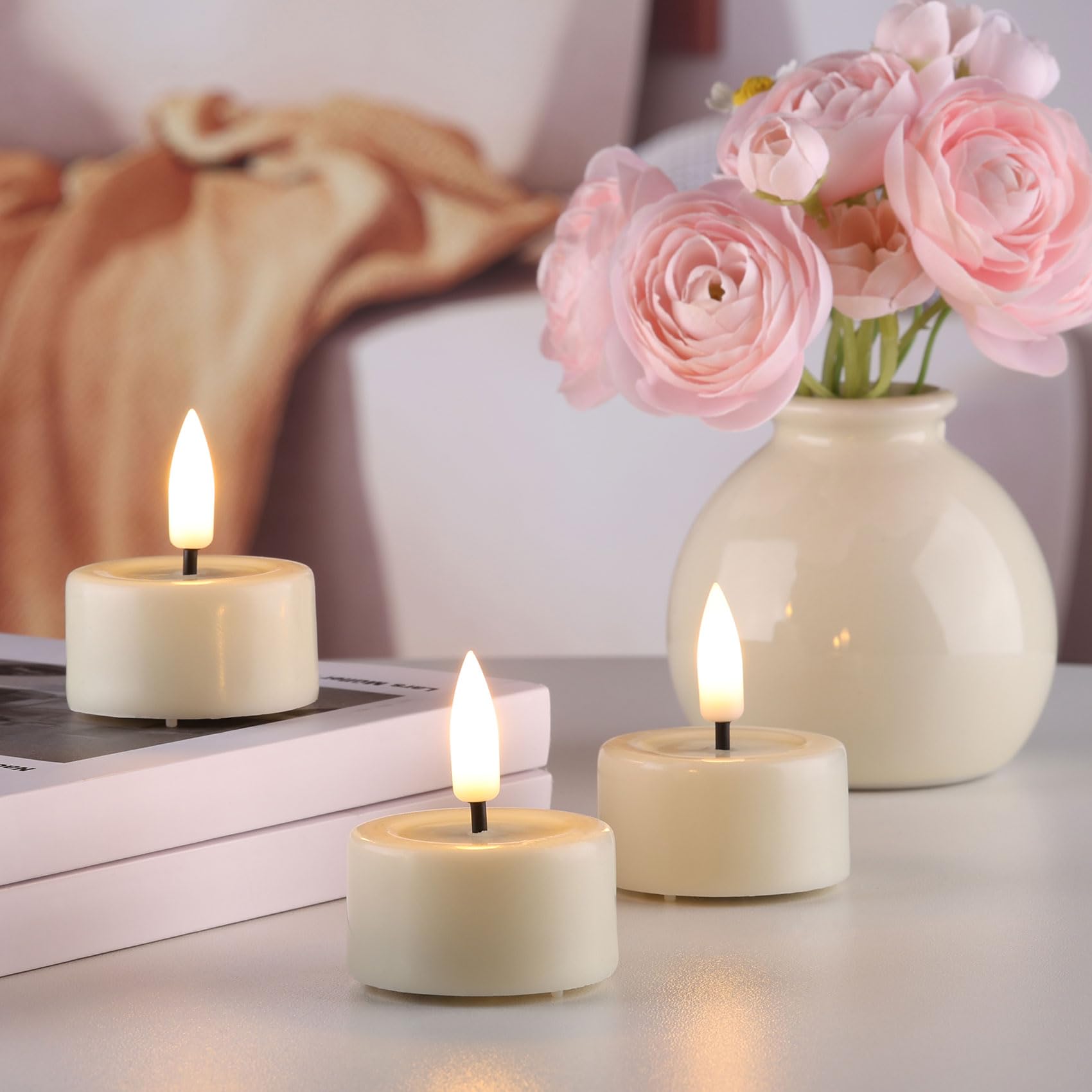 Eywamage 10-pack tealights provide versatile decor options.