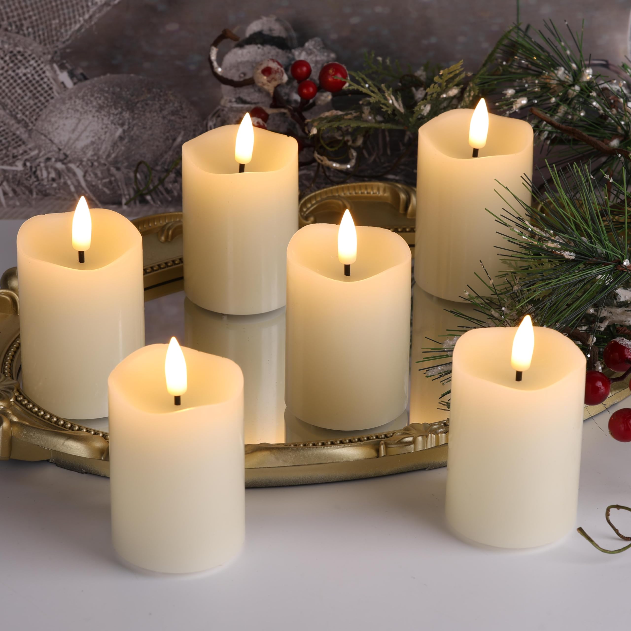 Eywamage 5-hour timer candles switch on and off automatically for simple setup.