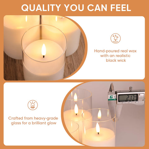 Eywamage battery-powered candles offer long-lasting ambient light for events