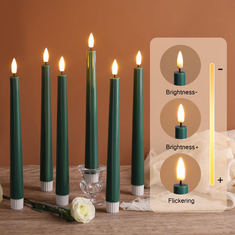 Eywamage cone-shaped taper candle adds modern decor touch.