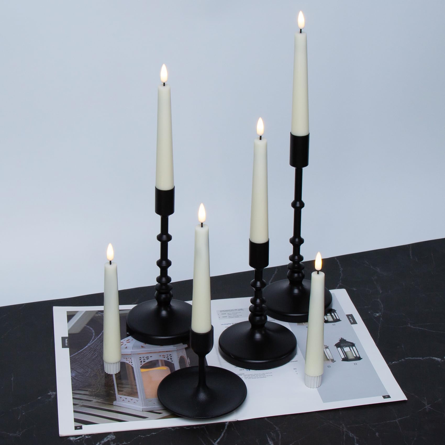Eywamage setup showing six candles for cozy night decor