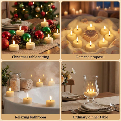Eywamage ivory tealight gift pack ideal for romantic dinners and celebrations