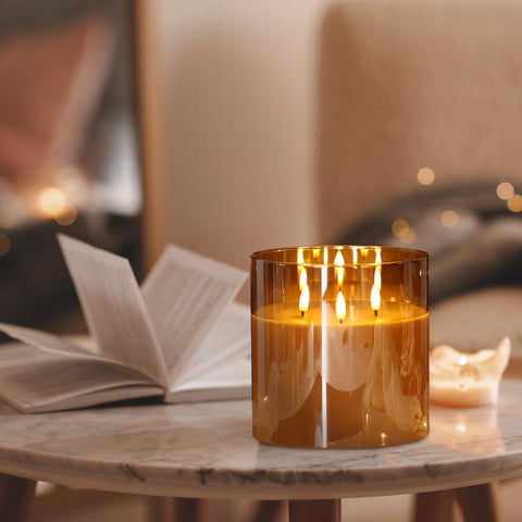 Eywamage living-room decor candle creates cozy spaces for lounging.