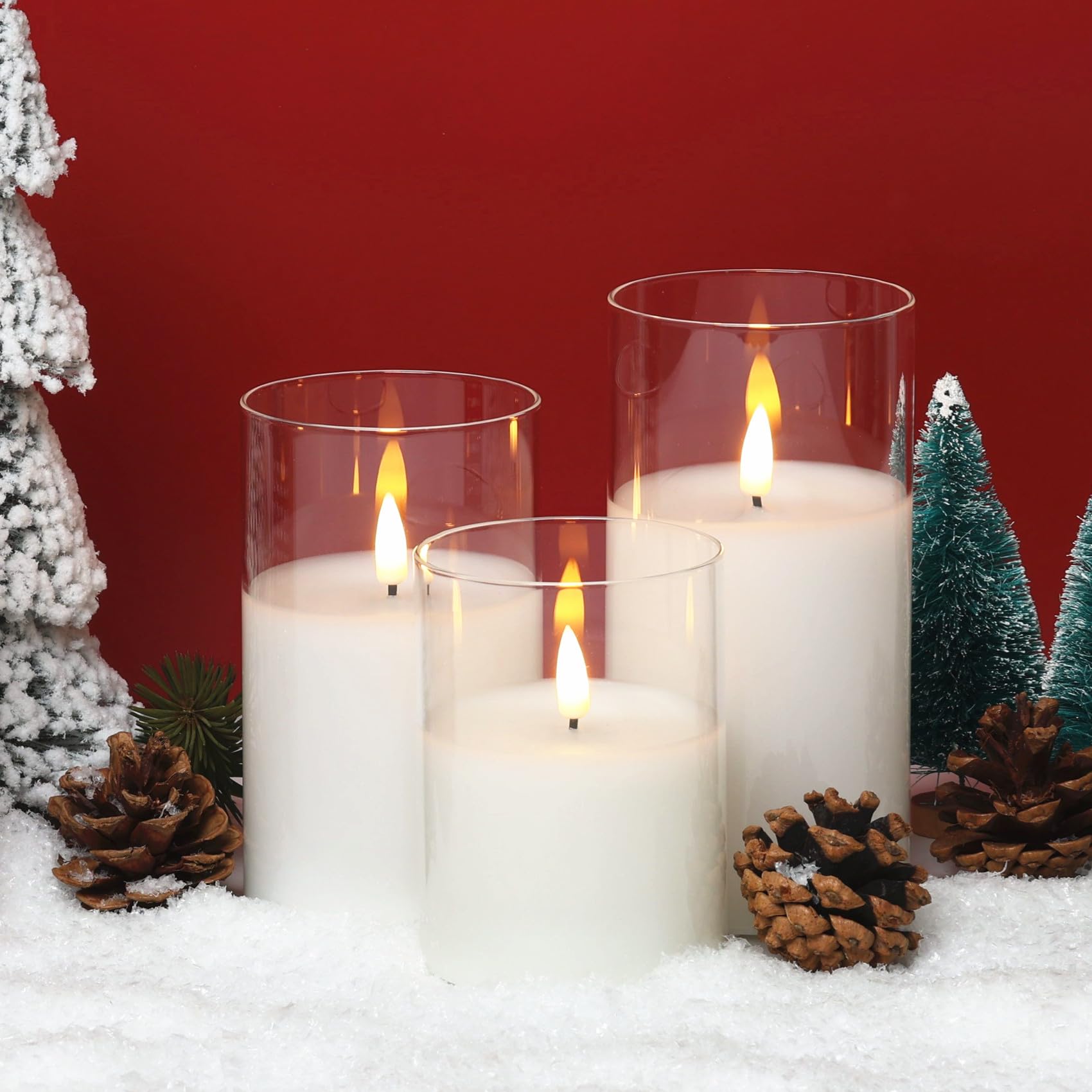 Eywamage no-mess glass candles create clean, worry-free illumination