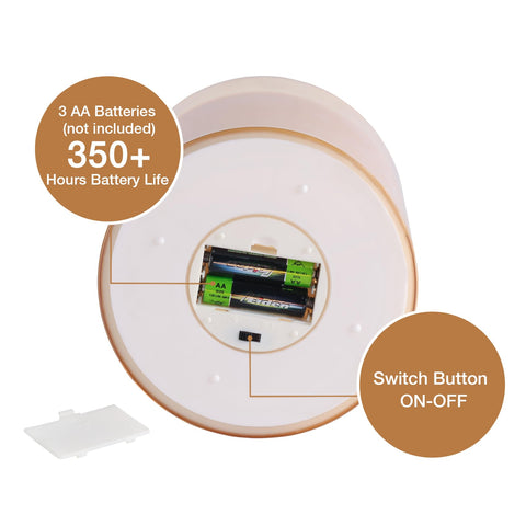 Eywamage remote-control candle enables easy timer adjustments from across the room.
