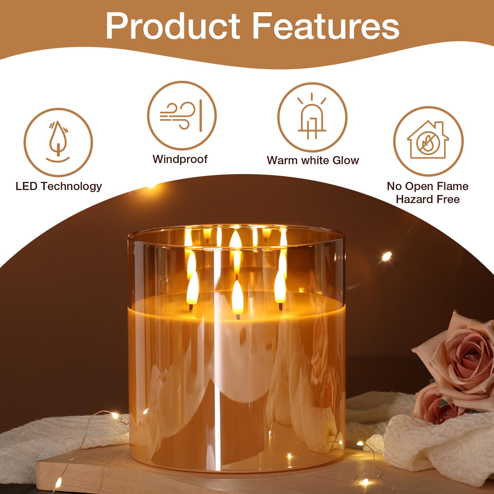 Eywamage table centerpiece decor adds ambiance to dinners and gatherings.