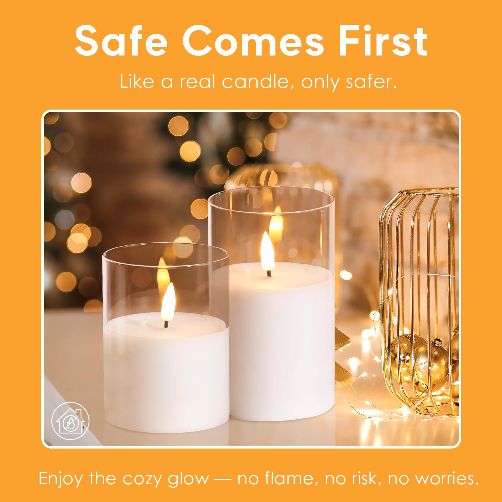 Eywamage wedding and holiday ambiance candles add warm glow to celebrations