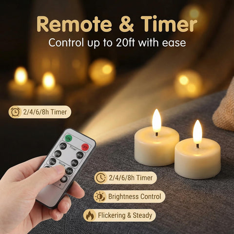 Eywamage smokeless tealight with no mess for indoor safe use