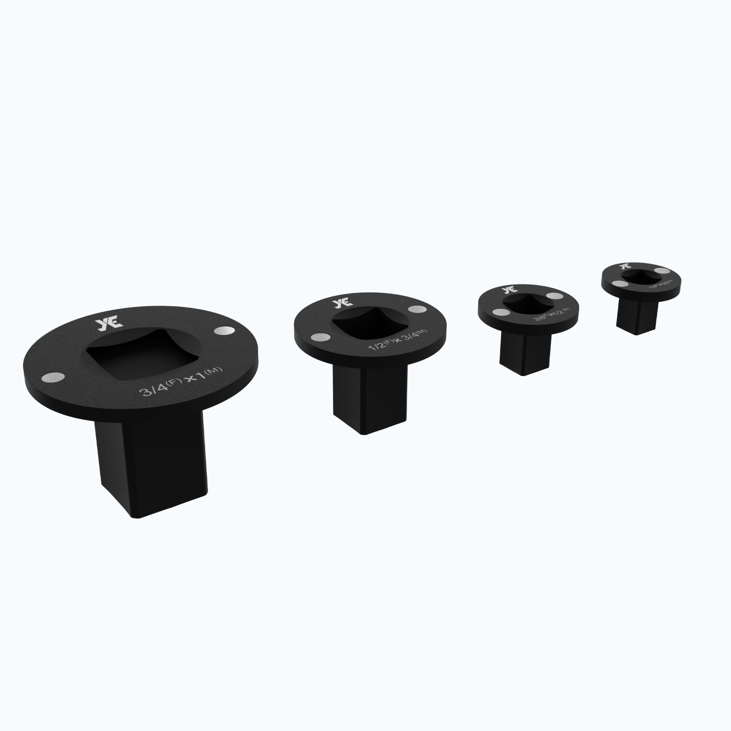 EYX 1/2 to 3/8 inch adapter with secure magnet.