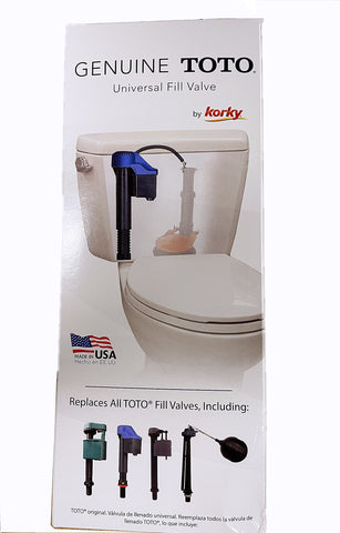 EZ-FLUID Korky 582GT blue fill valve with included hardware for quick installation