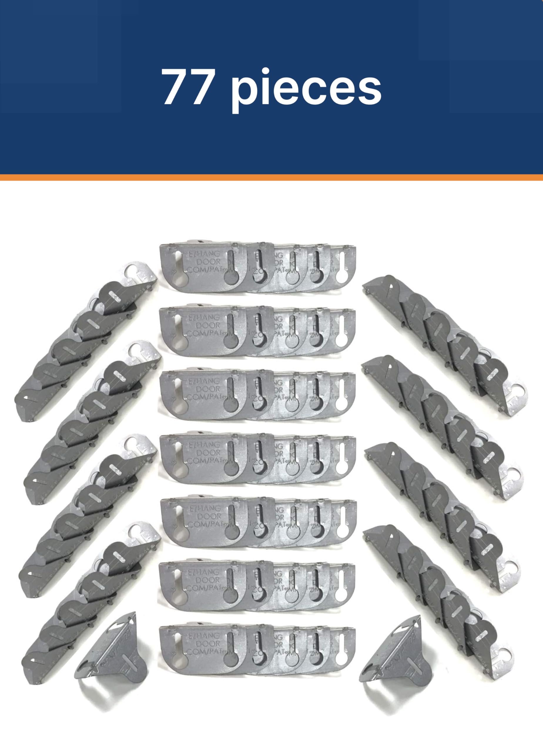 EZ-HANG 77 brackets pack highlights durable support for multiple doors