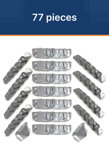 EZ-HANG 77 brackets pack highlights durable support for multiple doors