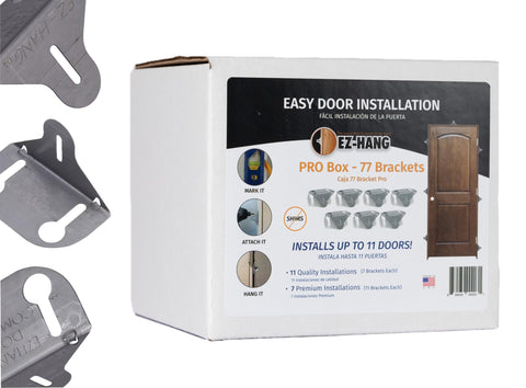 EZ-HANG strongest door install kit bulk box with complete mounting hardware
