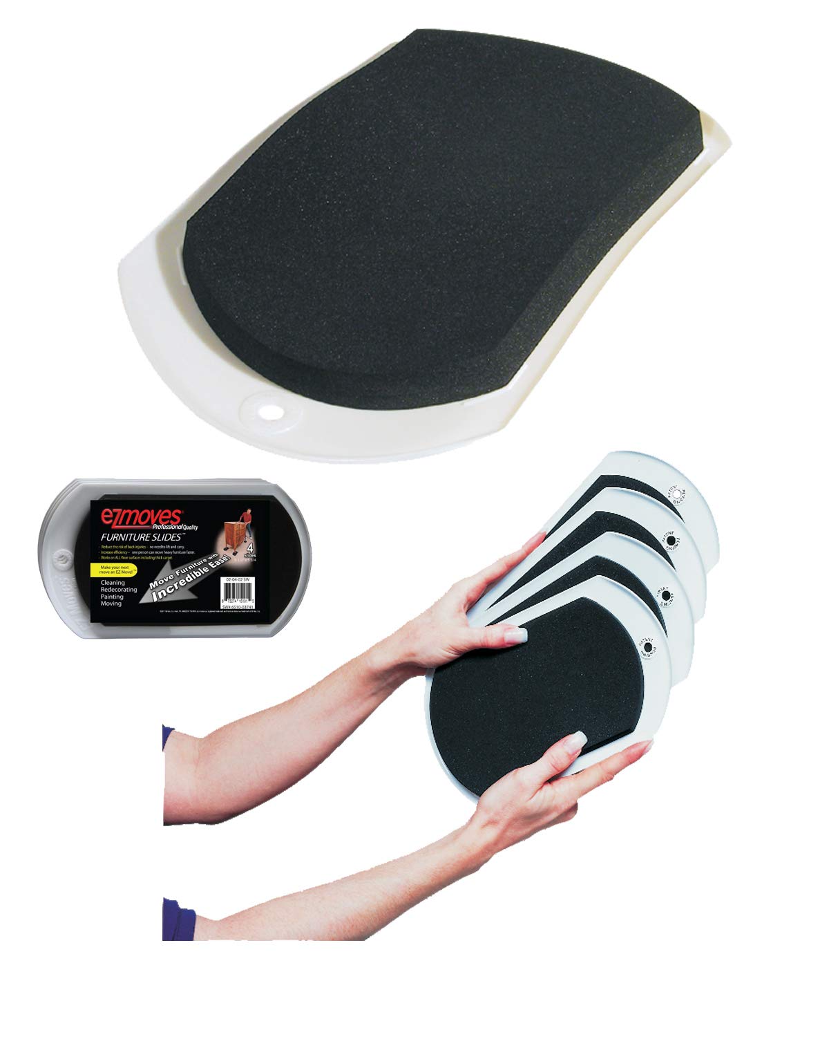 EZ Moves large slide curved-base design protecting carpet pile