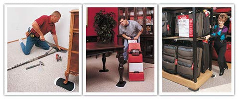 EZ Moves Pro slides move a piano with less effort on plush carpet.