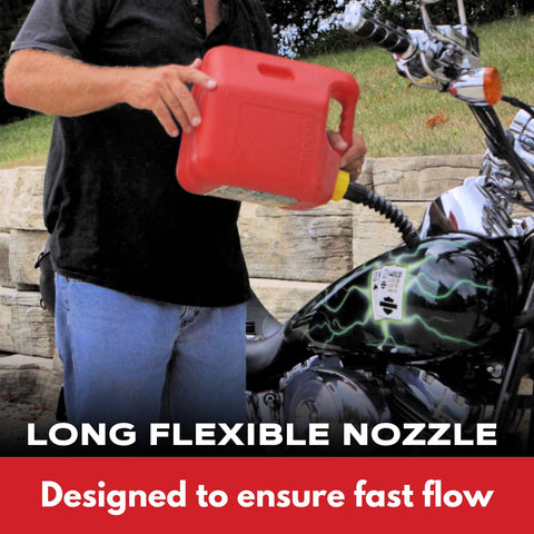 EZ-POUR yellow base cap with coarse-thread for wide compatibility