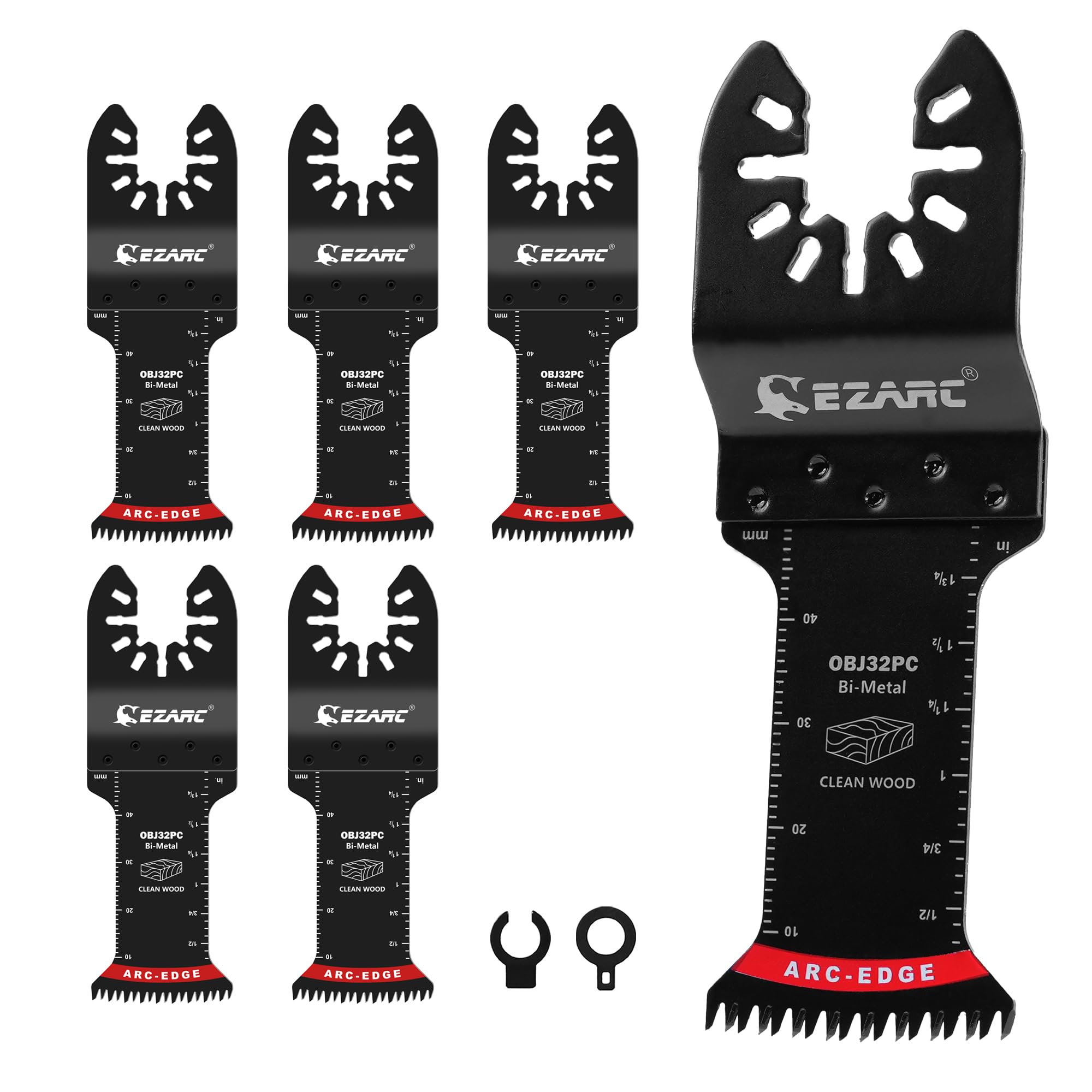 EZARC BIM arc-edge blade for precise cuts in wood and plastic.