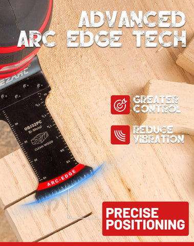 EZARC BIM plunge-cutting blade for recessed profiles.