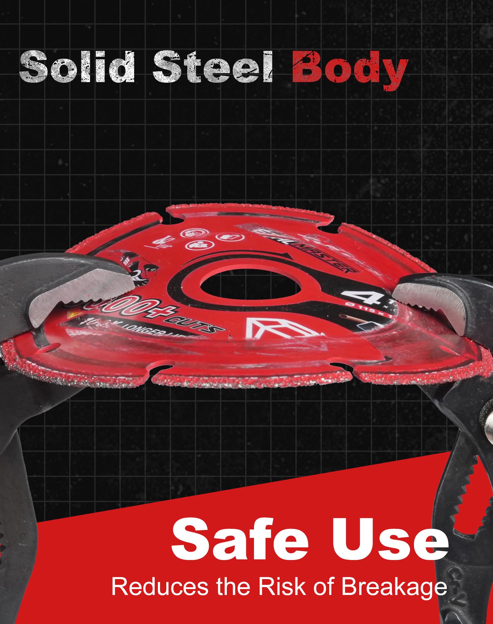 EZARC long-life metal-cutting wheel lasts longer than bonded wheels.