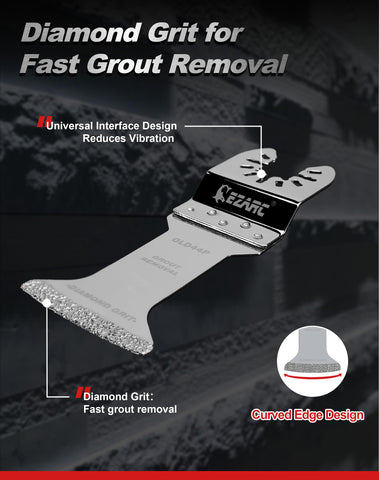 EZARC blade for grout removal and mortar cleanup.