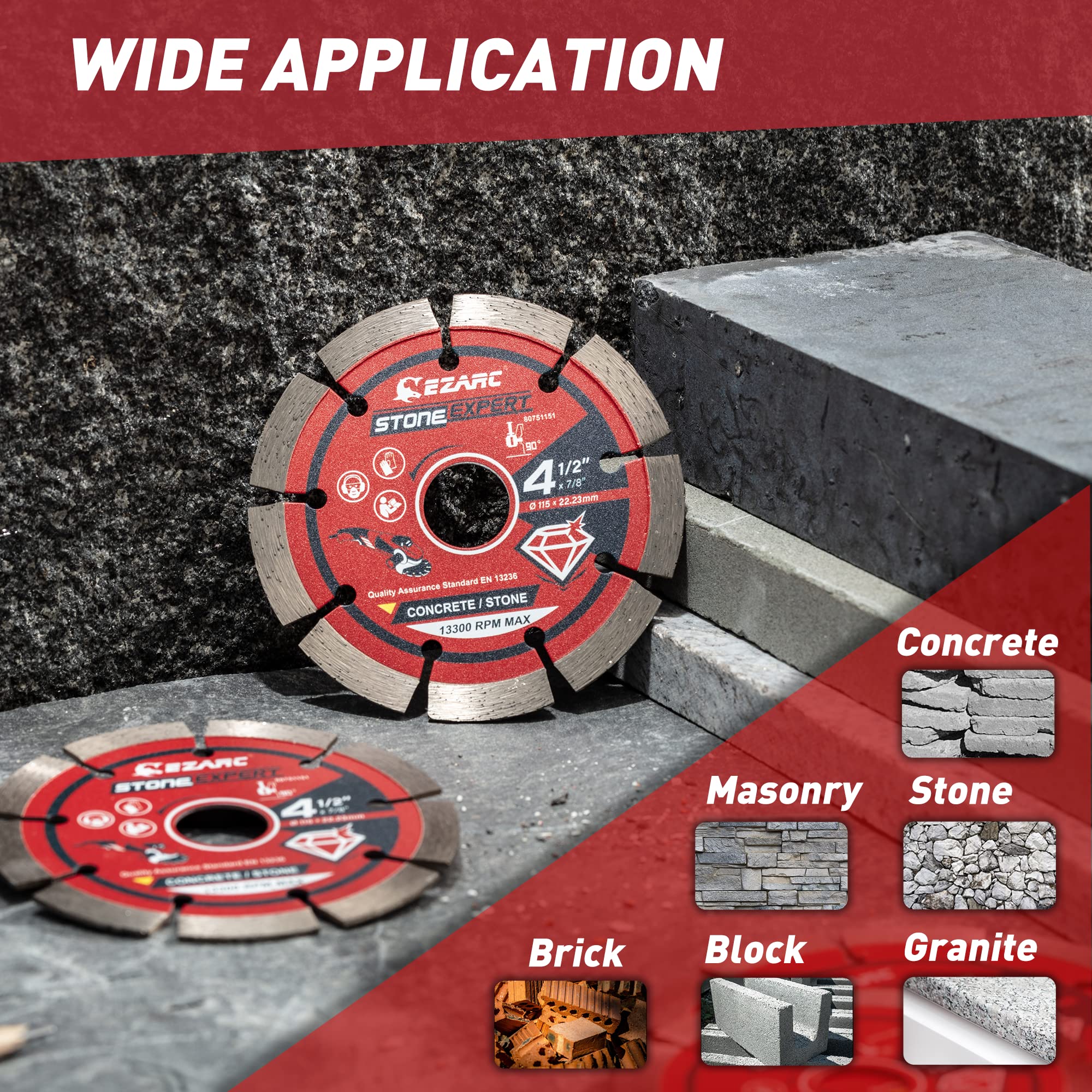 EZARC fast cutting diamond segments boost material removal
