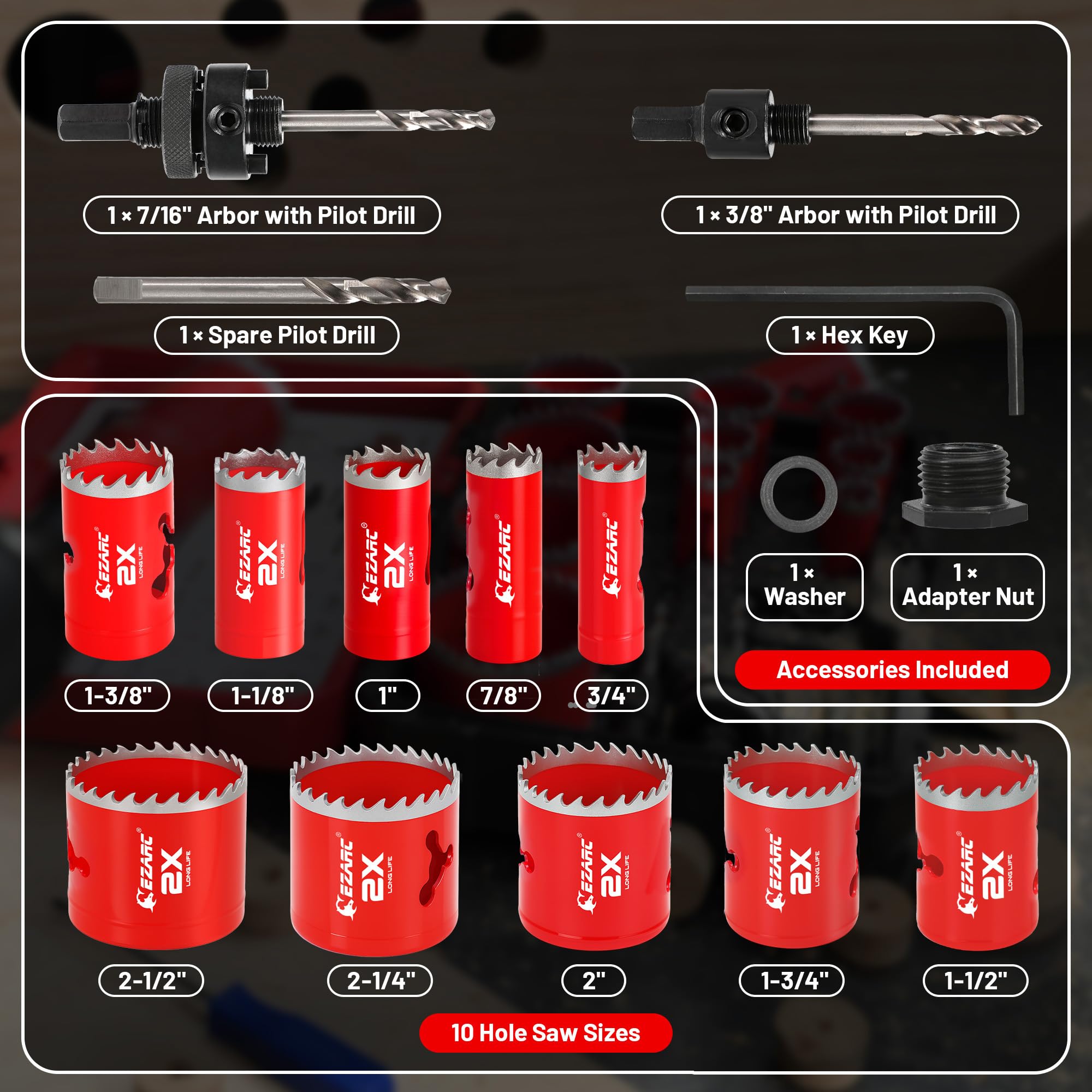 EZARC eject slots improve chip clearance and reduce heat.