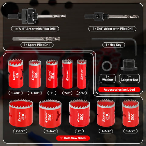EZARC eject slots improve chip clearance and reduce heat.