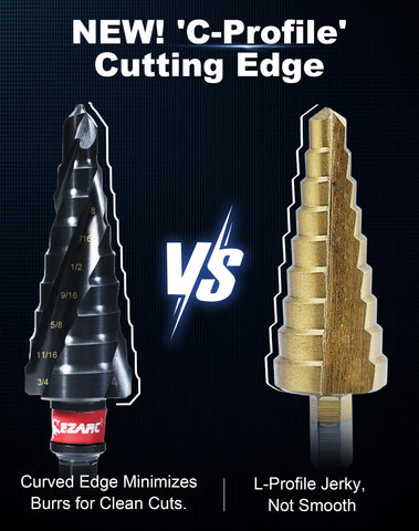 EZARC M35 cobalt step bit for tough metal drilling.