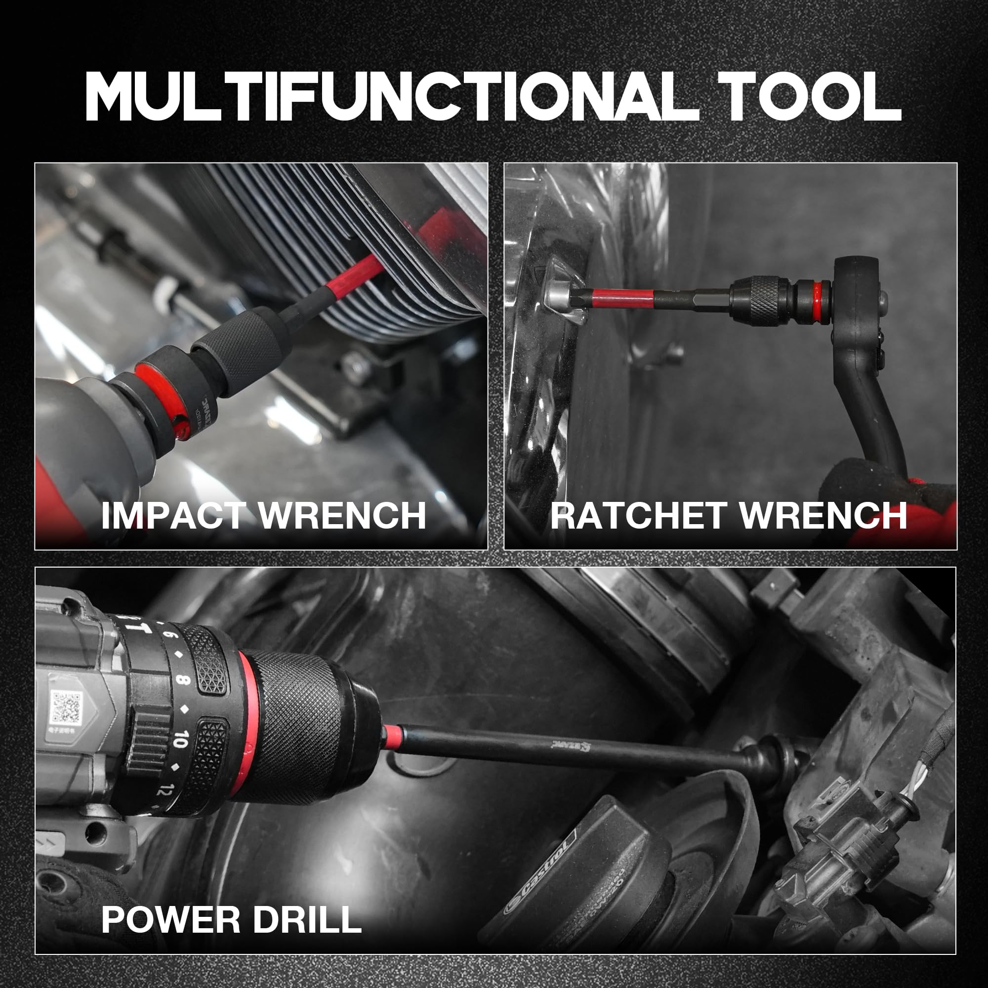 EZARC black manganese phosphate finish protects tools from corrosion.
