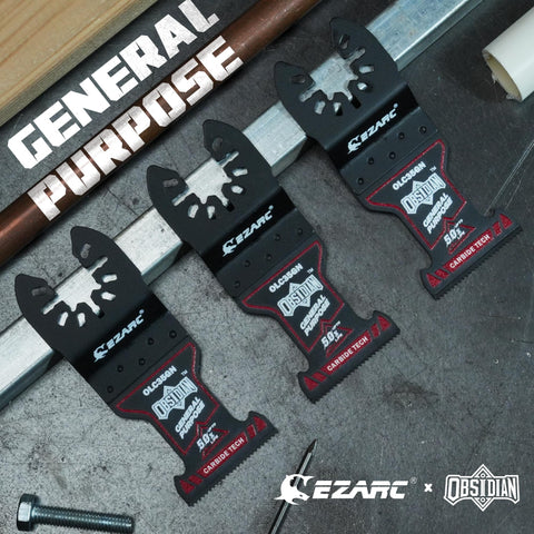 EZARC Obsidian blade in action with an oscillating tool for multi-material tasks