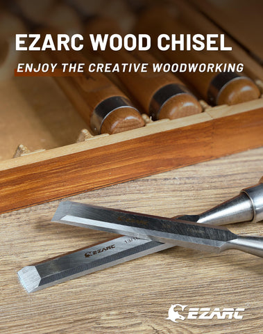 EZARC premium wooden case keeps chisels organized and protected