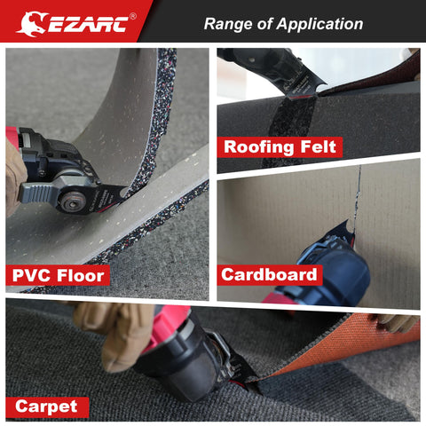 EZARC universal-interface blades fit many multitools and save switch time.