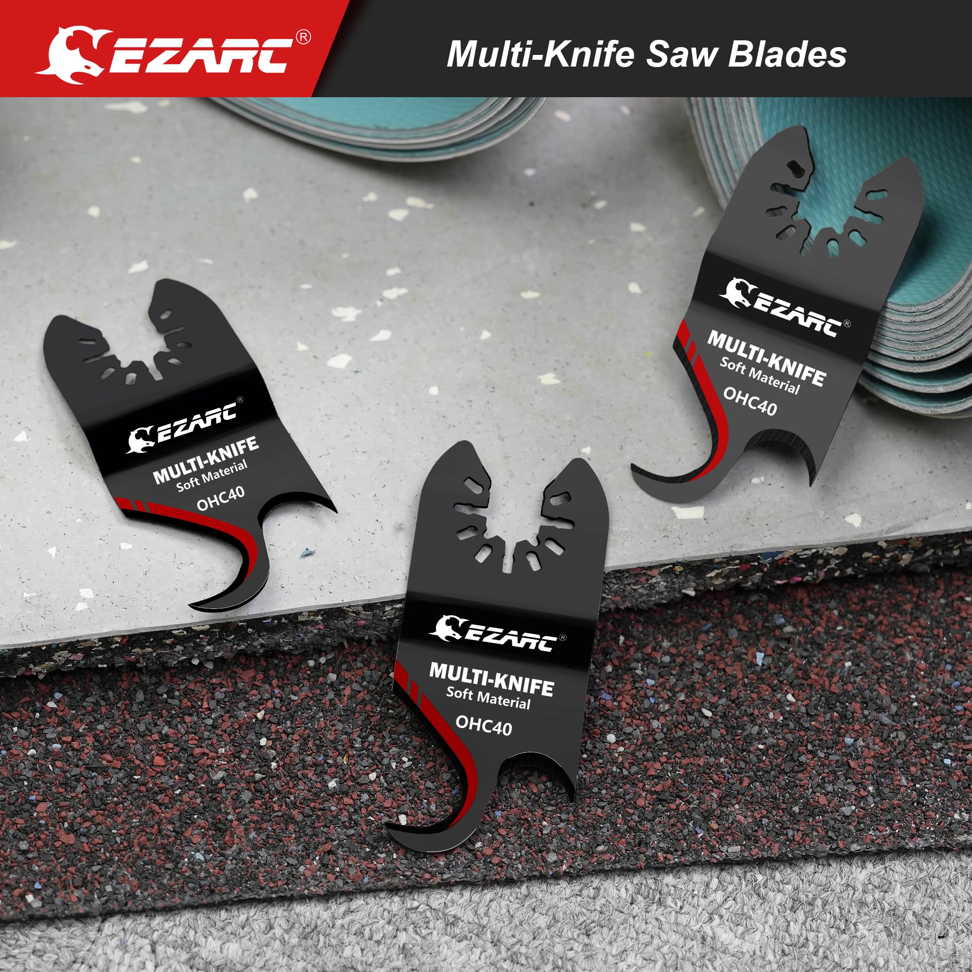 EZARC quick-release blades on multitool enable efficient setup during projects.