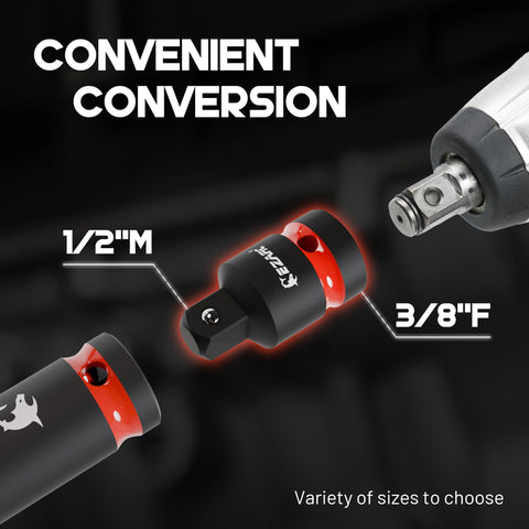 EZARC reducers enable size conversion for cross-drive usability.