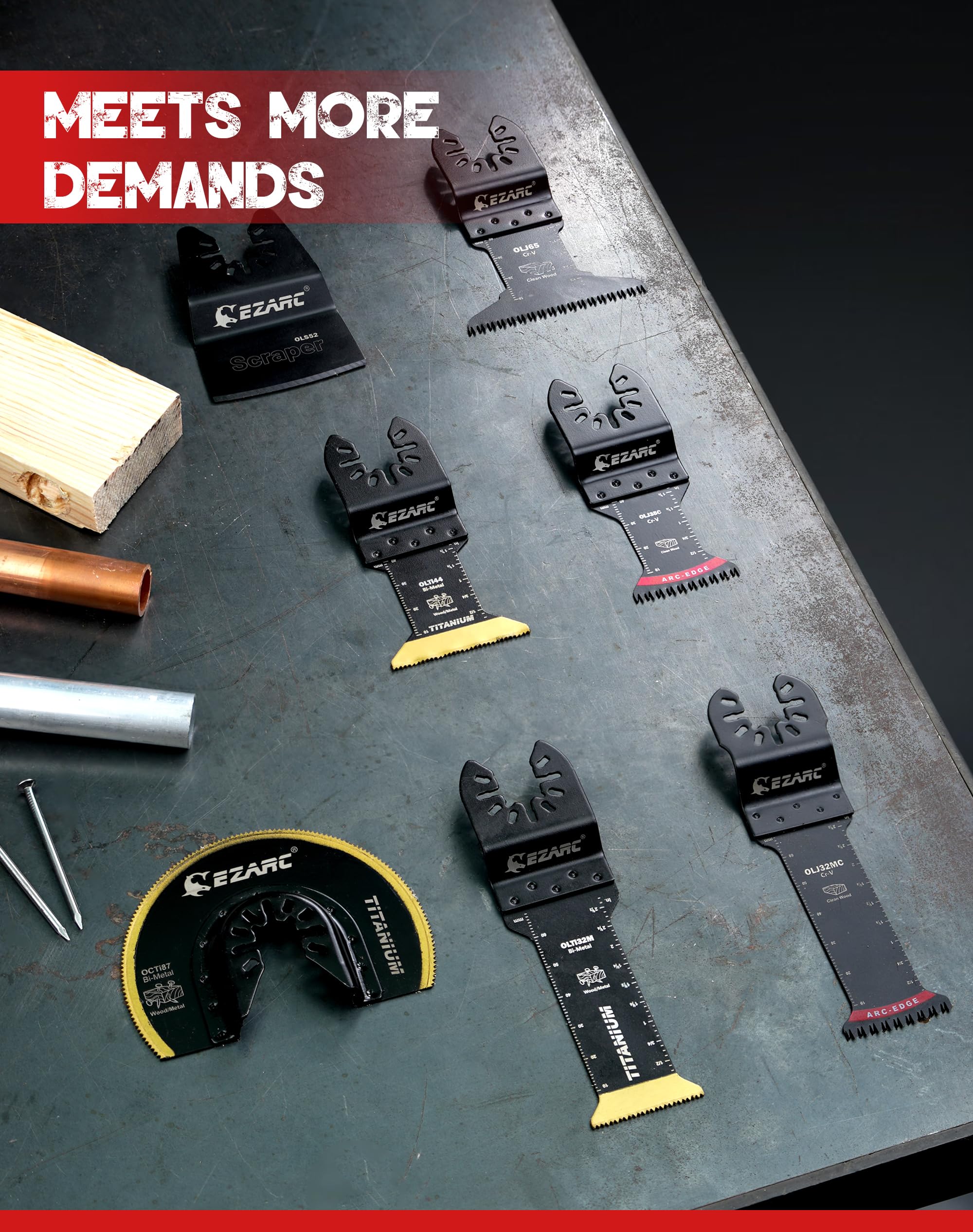 EZARC scraper blade for finishing and trimming tasks