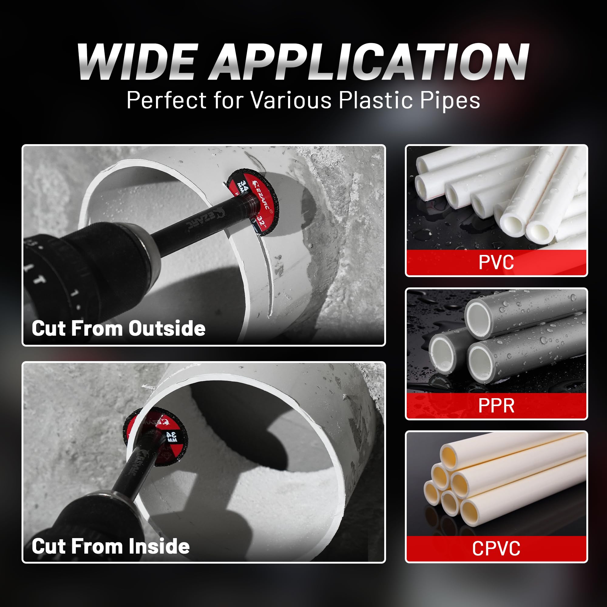 EZARC spare blade included for quick replacements.