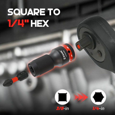EZARC square drive sockets ensure secure fits during high-torque tasks.