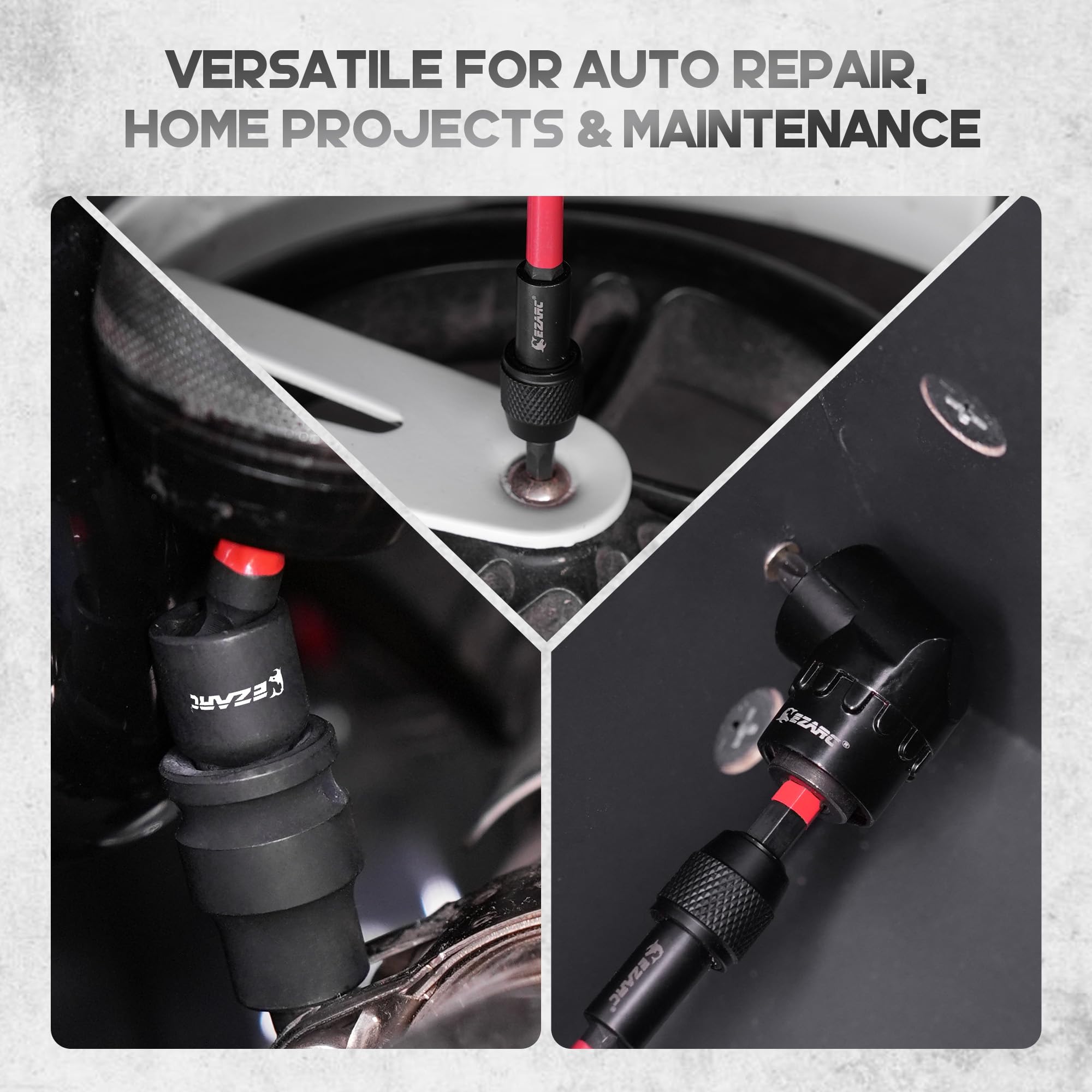 EZARC telescopic magnetic bit holder keeps bits secure during use