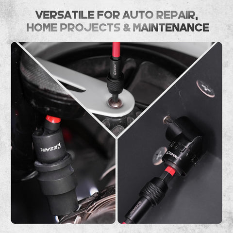 EZARC telescopic magnetic bit holder keeps bits secure during use