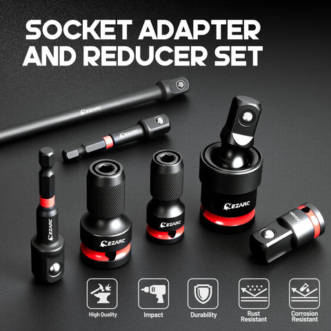 EZARC universal swivel joints provide angled access for hard-to-reach fasteners.